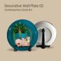 Ceramic Wall Plate with Holy Cow & Tree Design